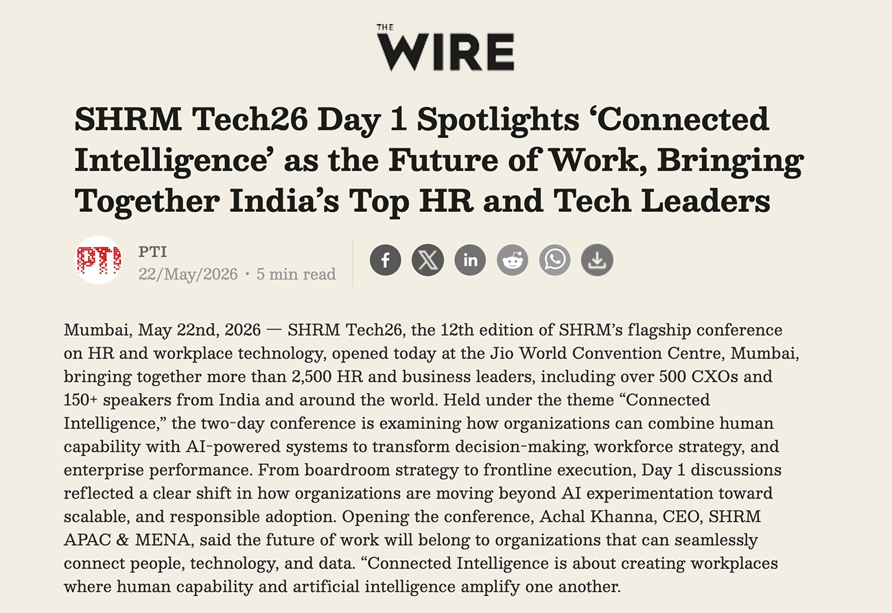 Coverage in The Economic Times
