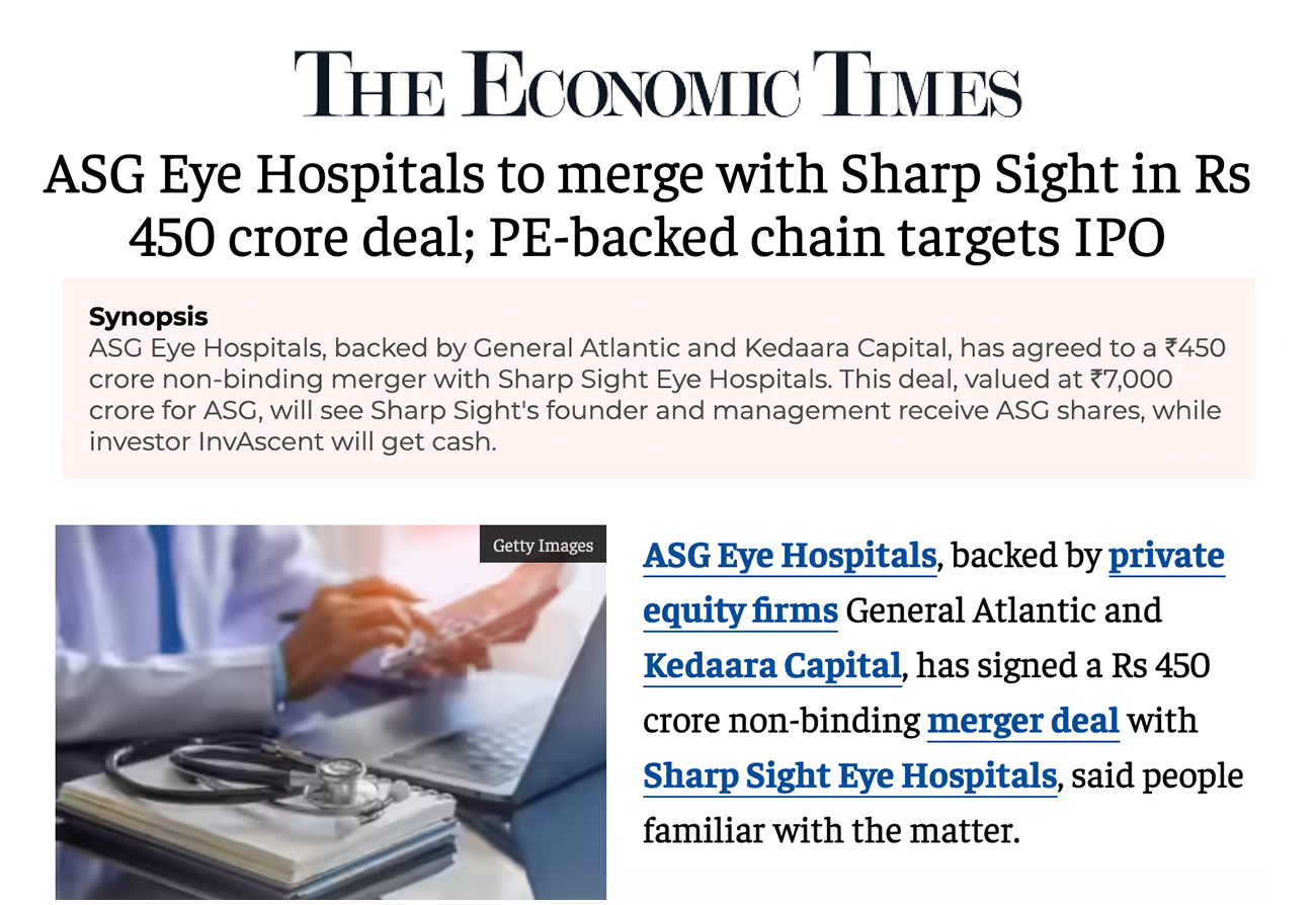 Coverage in The Economic Times